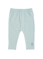 Organic Baby Leggings front | Sky Mist