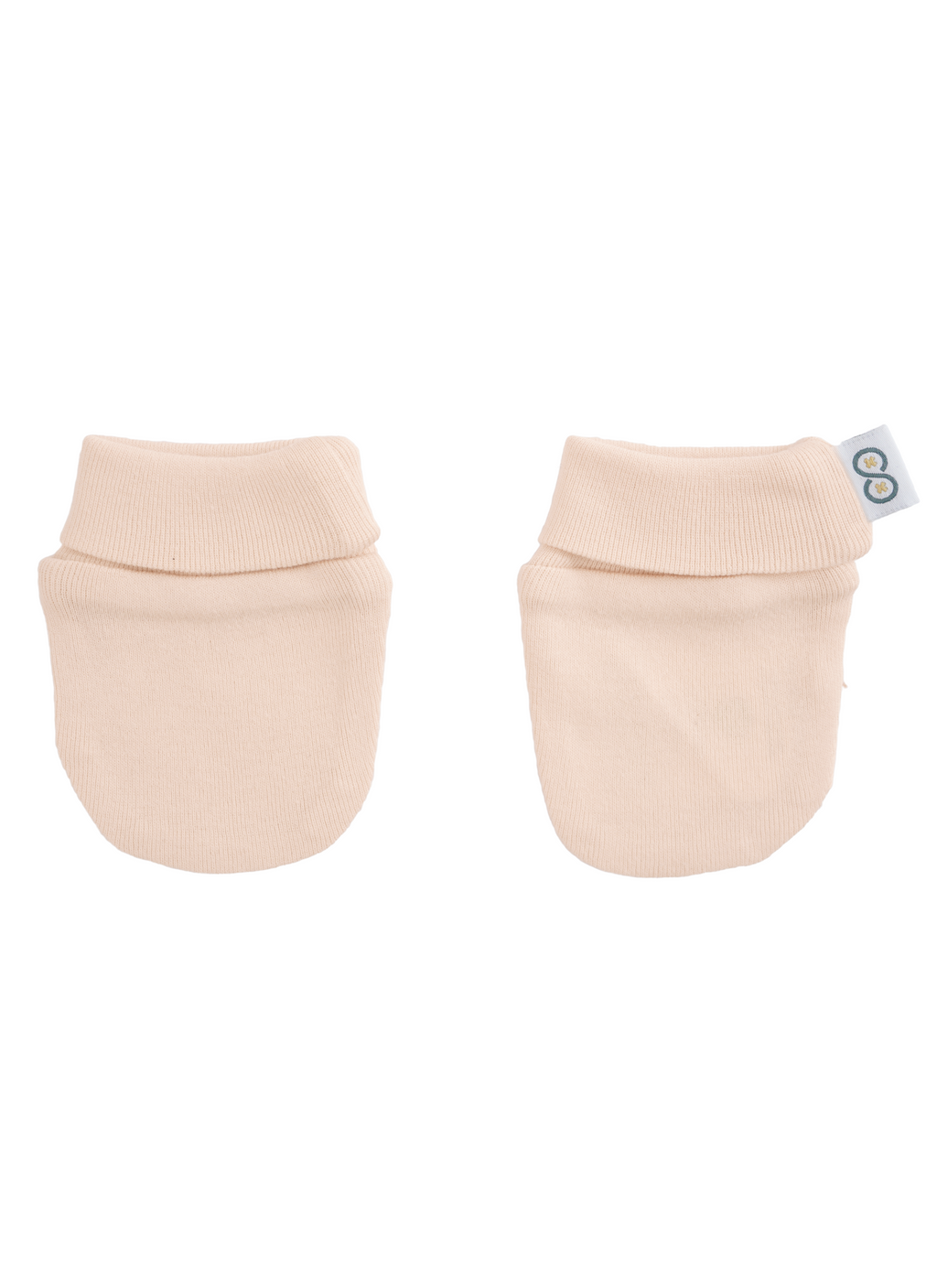 Fold Cuff Mittens front | Powder Rose