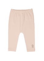 Organic Baby Leggings front | Powder Rose
