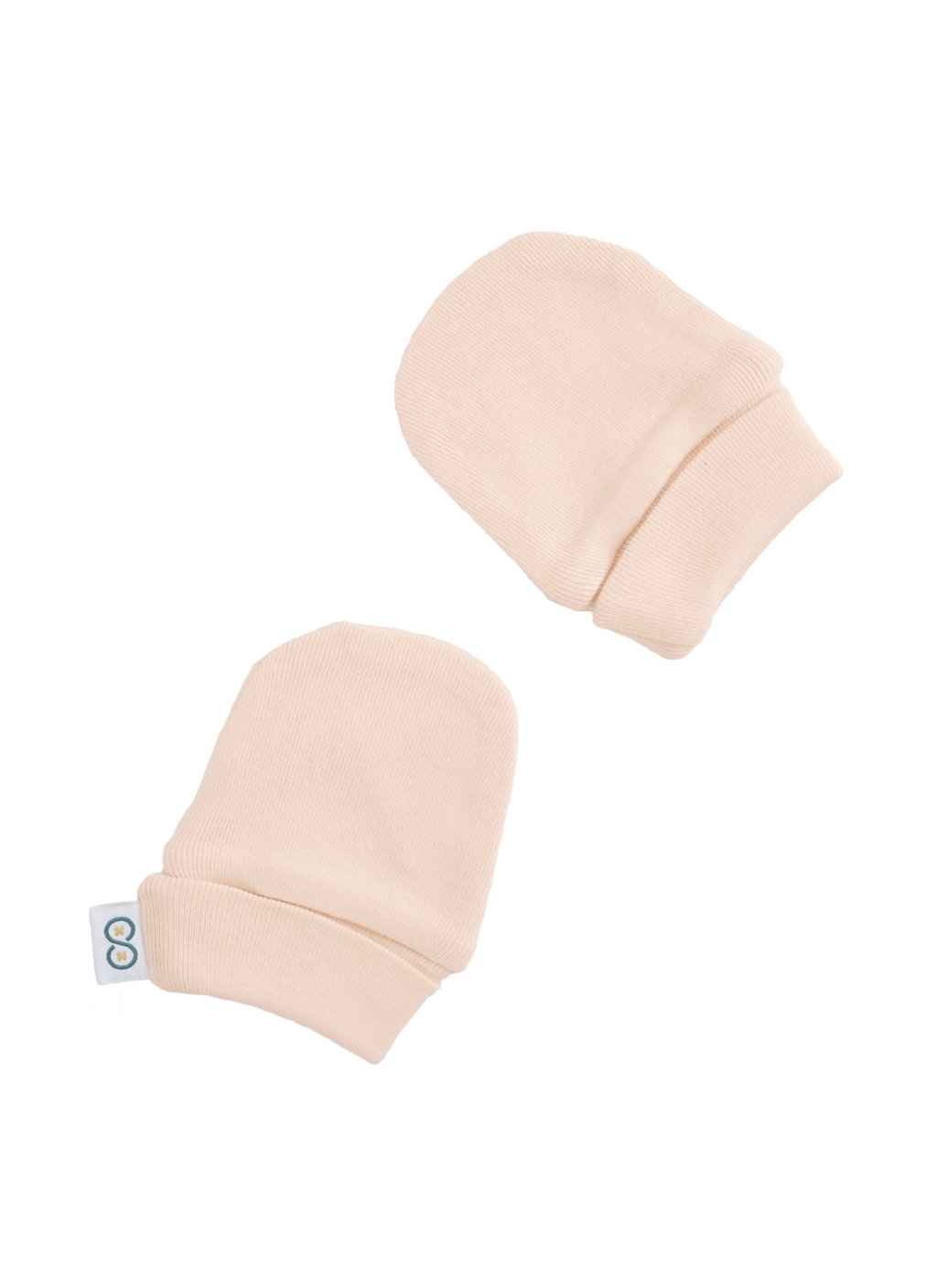 Fold Cuff Mittens angled | Powder Rose