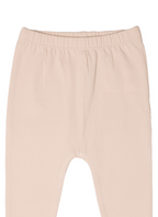 Organic Baby Leggings waist | Powder Rose