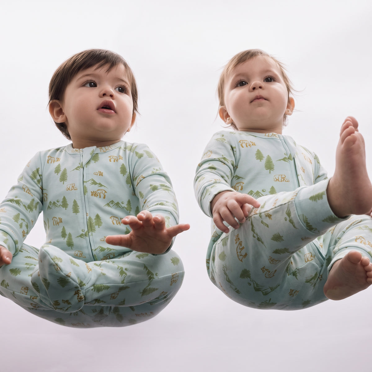 Long Sleeve Footed Zipsuit lifestyle | Woodland Trails