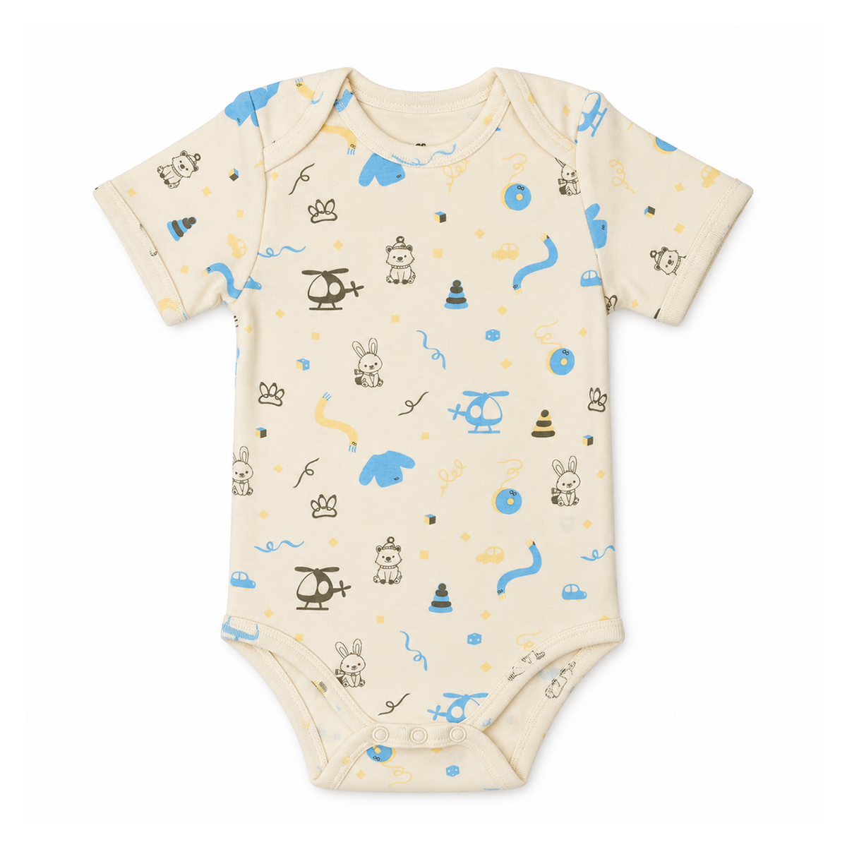 Short Sleeve Organic Baby Bodysuit 1  |  Hoppers Lane