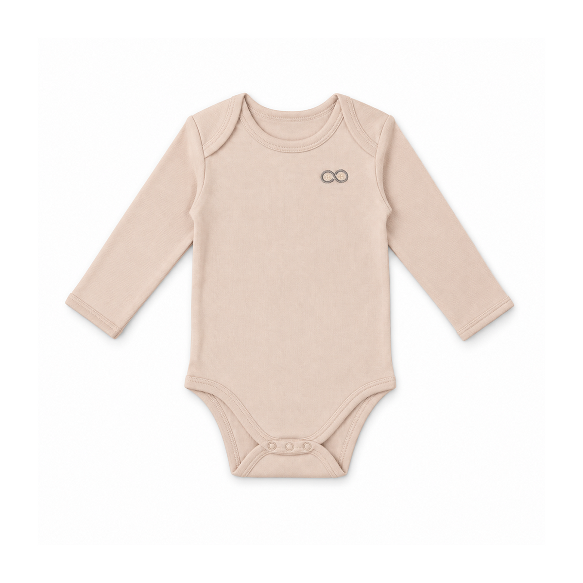 Long Sleeve Rib Bodysuit 1 | Powder Rose