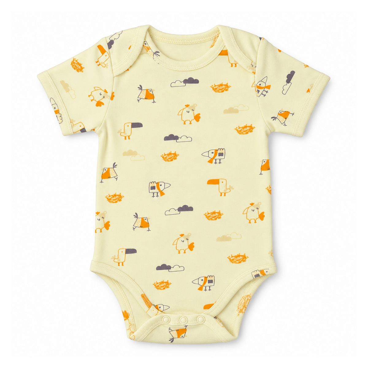 Short Sleeve Organic Baby Bodysuit 1 | Tiny Wings