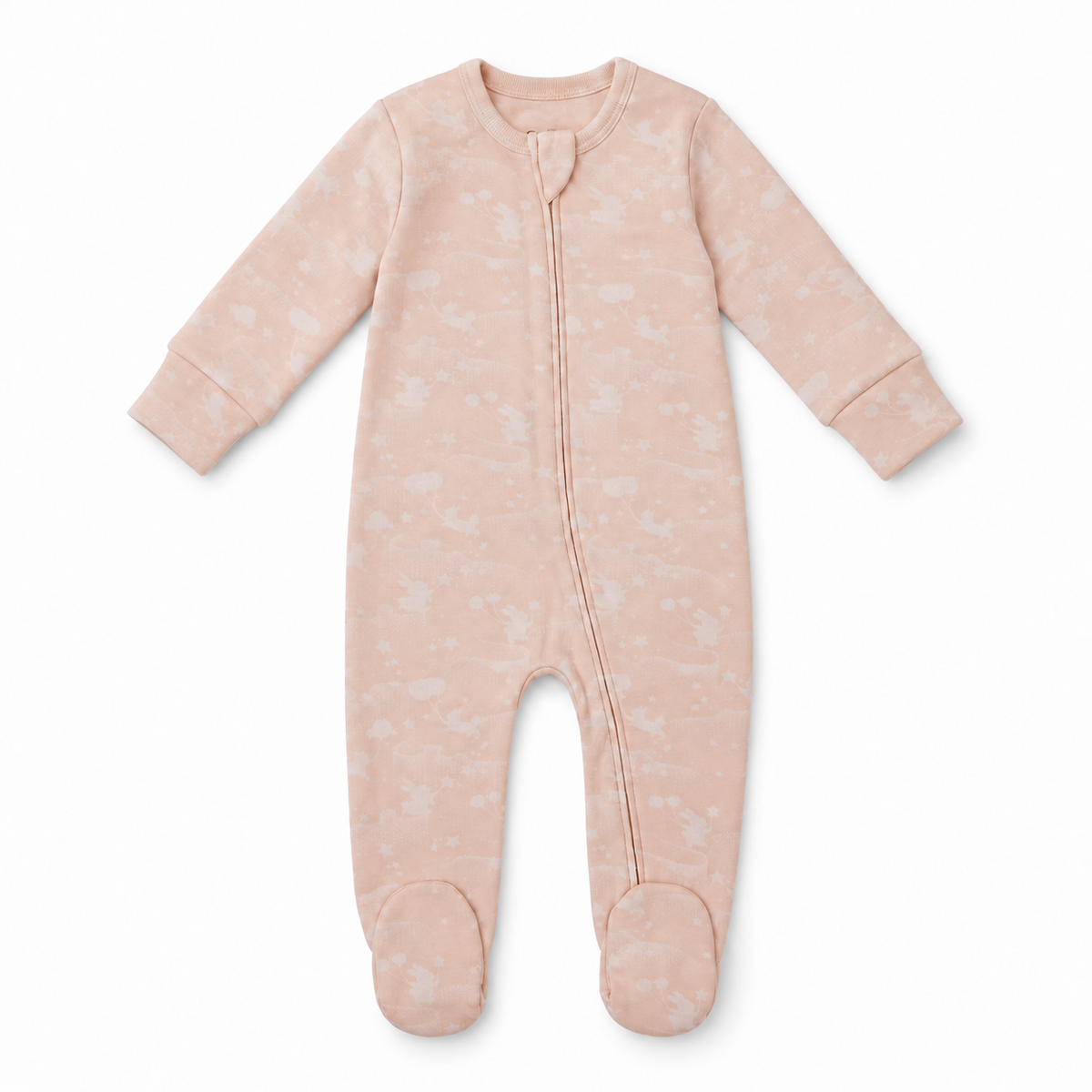 Long Sleeve Footed Zipsuit 1 | Aurora Whispers