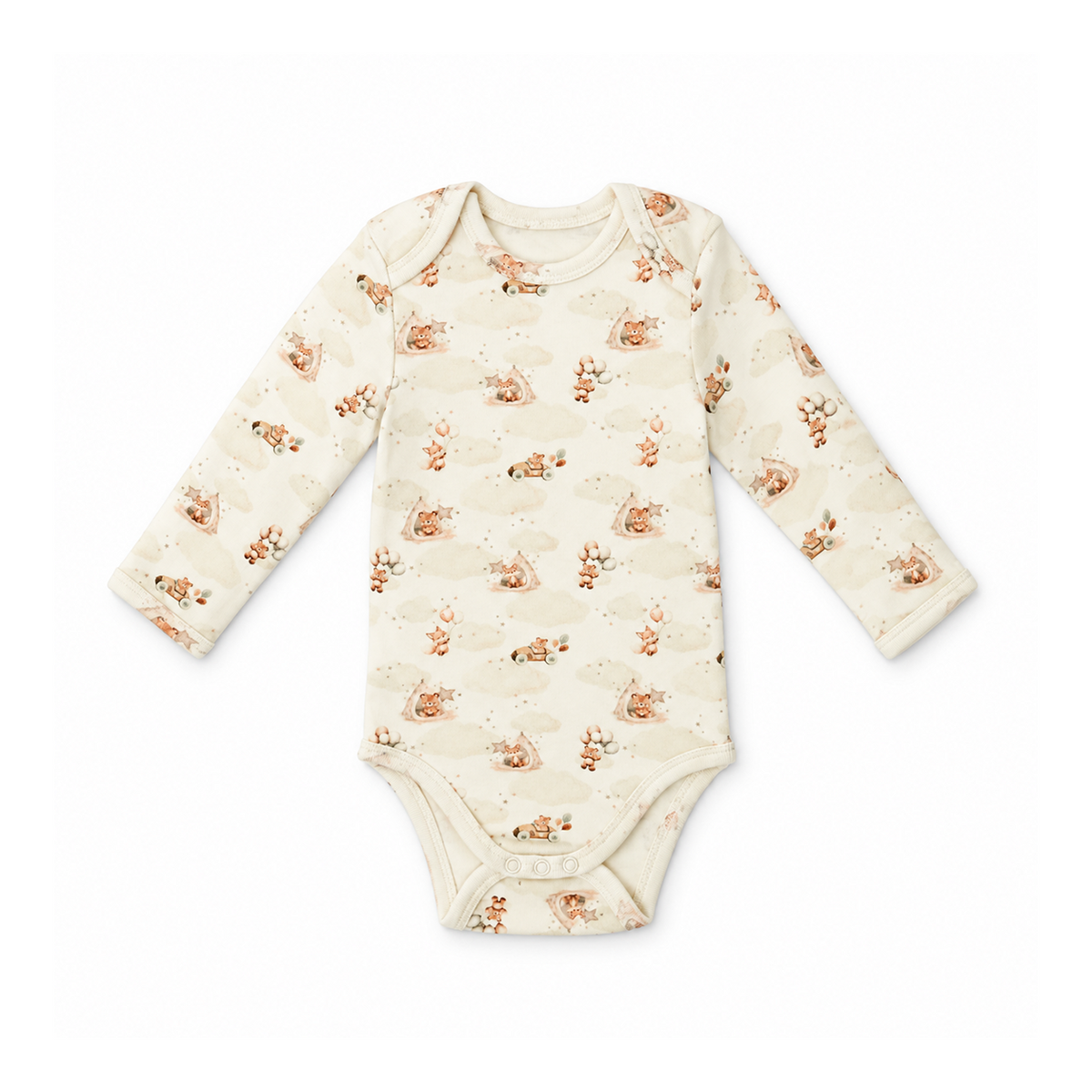 Long Sleeve Rib Bodysuit 1 | Cloudland Friends