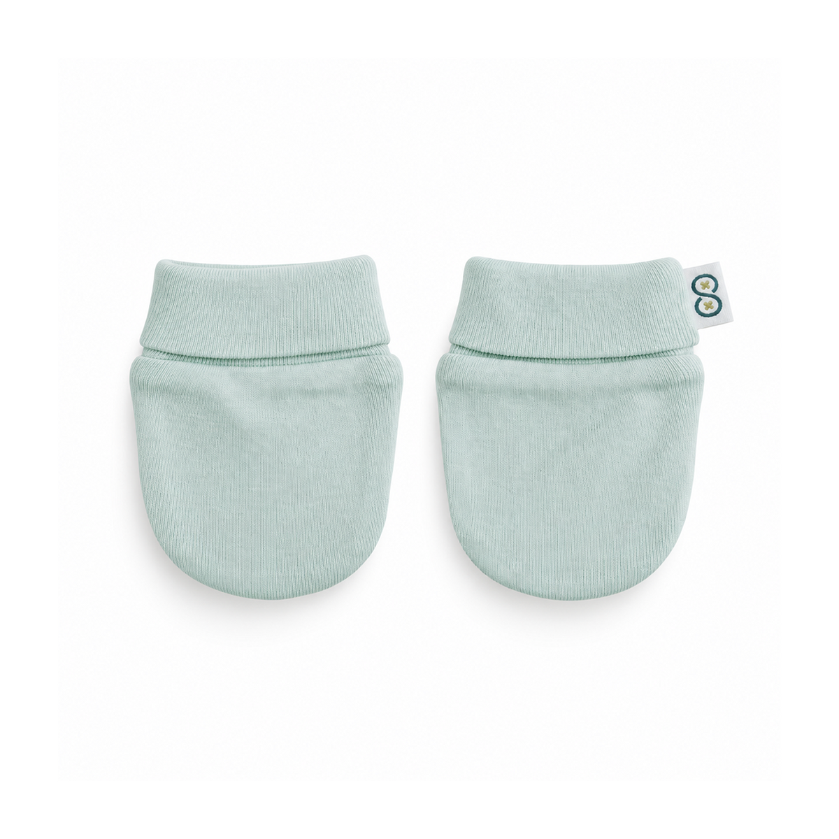 Fold Cuff Mittens 1 | Sky Mist