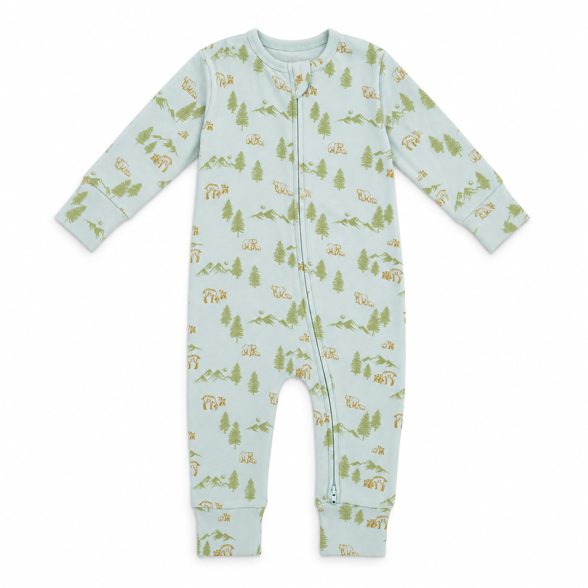 Long Sleeve Footless Zipsuit 1 | Woodland Trails