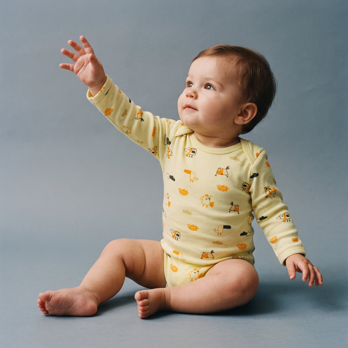 Long Sleeve Rib Bodysuit lifestyle | Tiny Wings