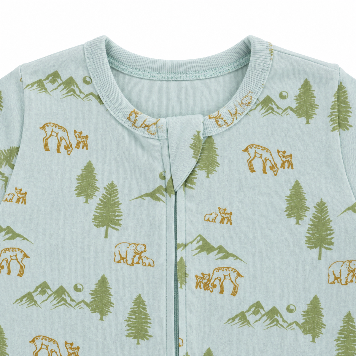 Long Sleeve Footless Zipsuit 2 | Woodland Trails