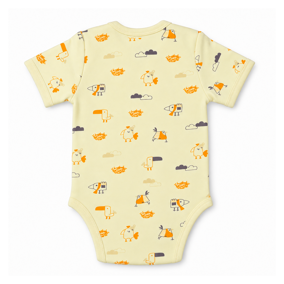 Short Sleeve Organic Baby Bodysuit 2 | Tiny Wings