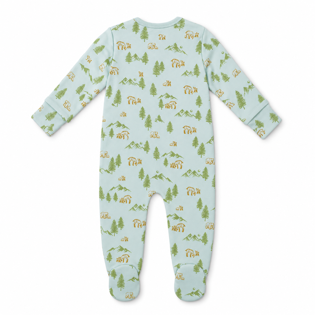 Long Sleeve Footed Zipsuit 2 | Woodland Trails