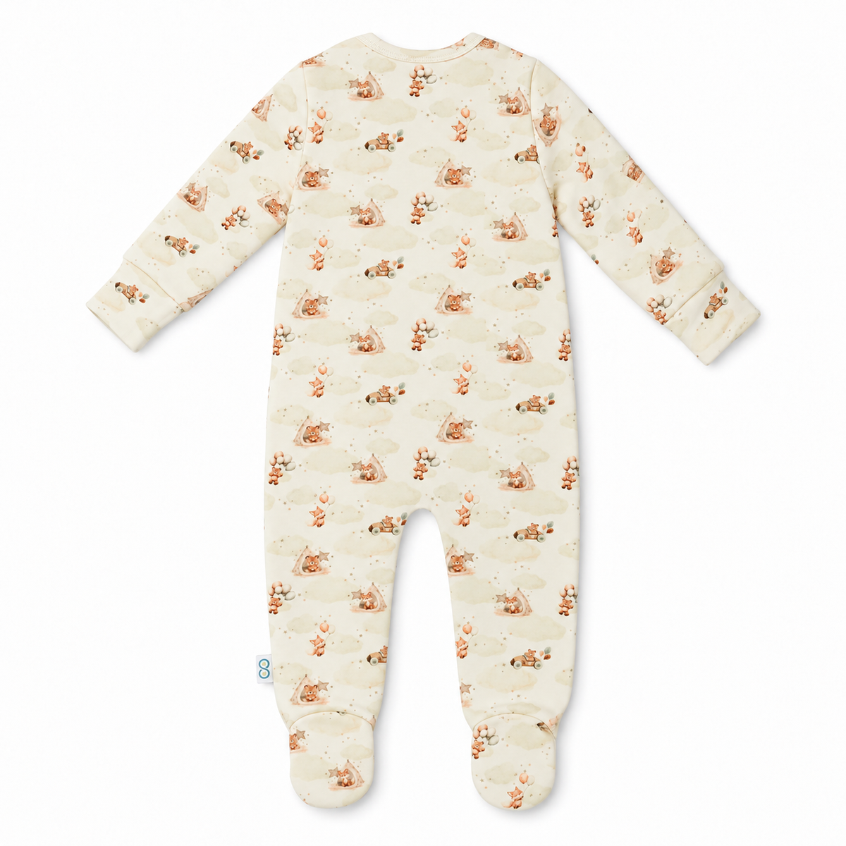 Long Sleeve Footed Zipsuit 2 | Cloudland Friends