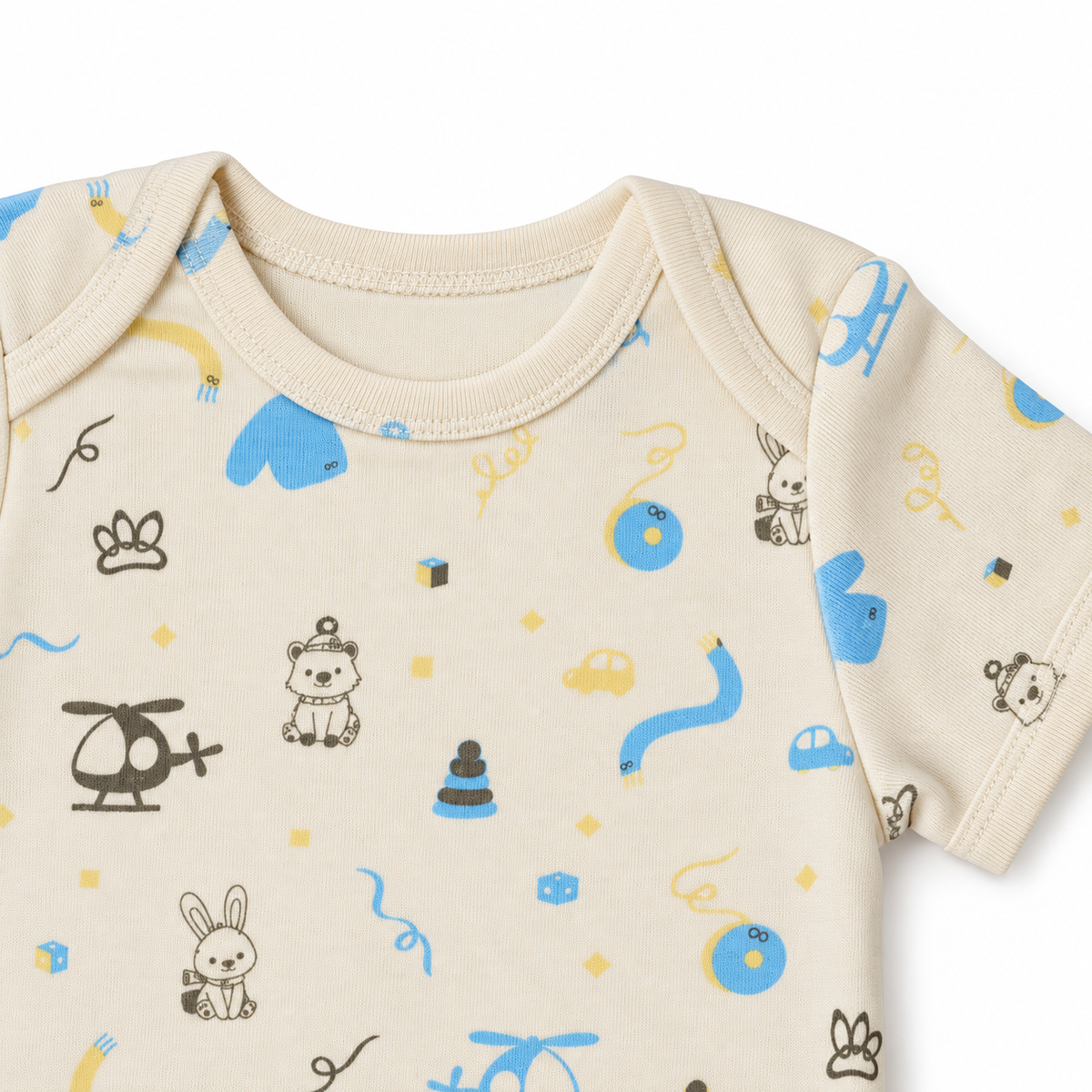 Short Sleeve Organic Baby Bodysuit 3  |  Hoppers Lane
