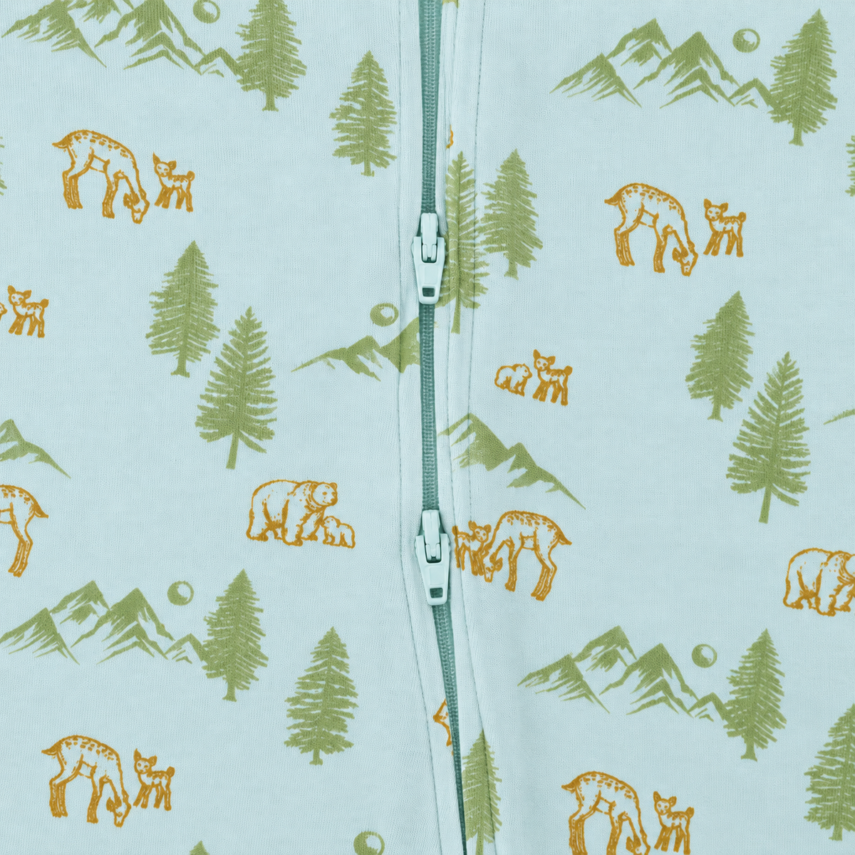 Long Sleeve Footed Zipsuit 4 | Woodland Trails