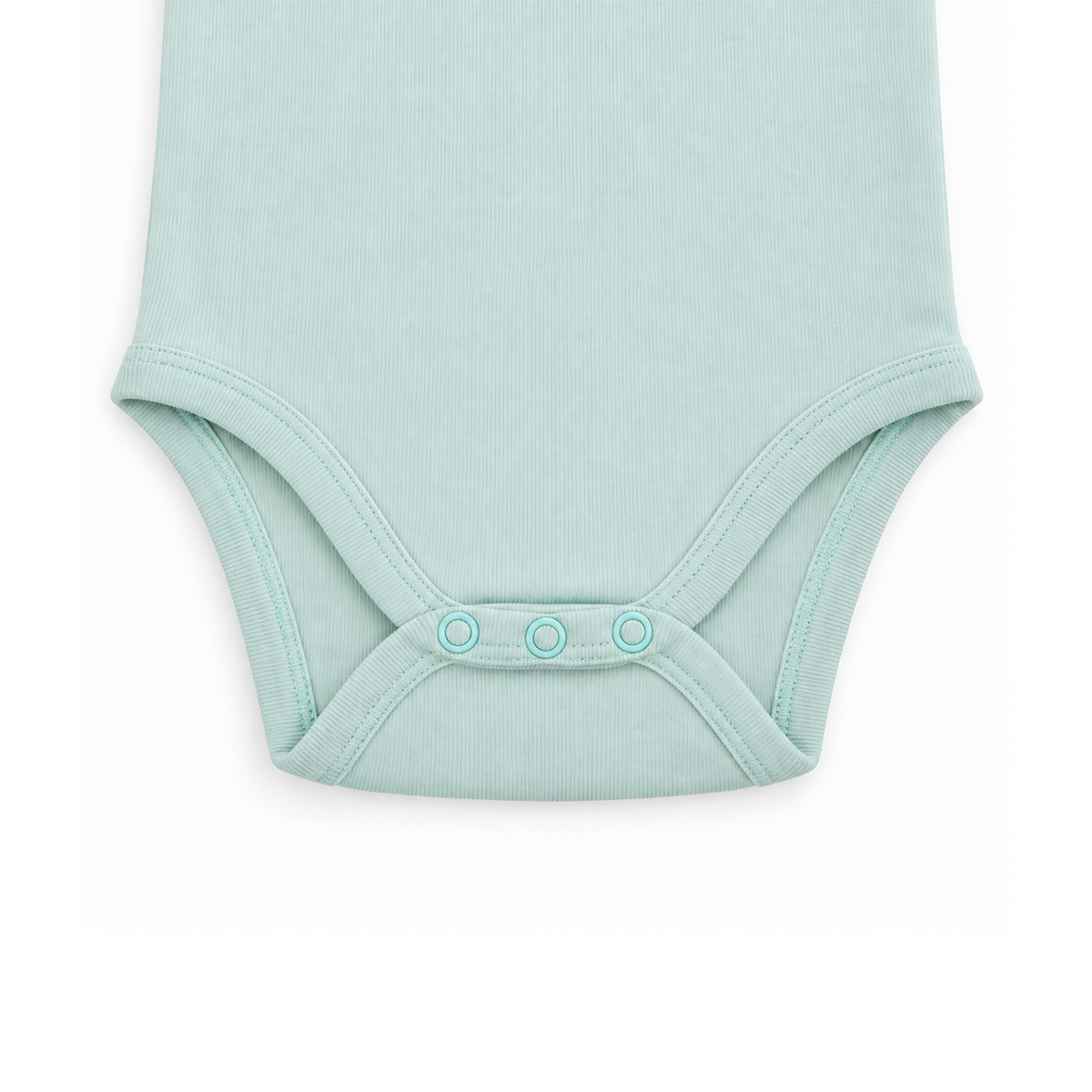 Long Sleeve Rib Bodysuit 4  | Sky Mist