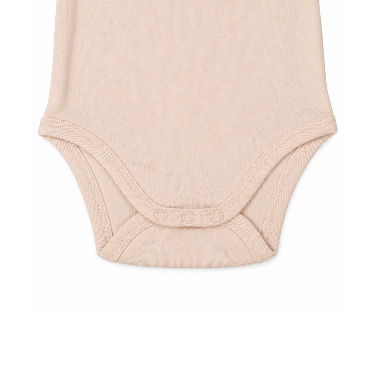 Short Sleeve Organic Baby Bodysuit 4  |  Powder Rose
