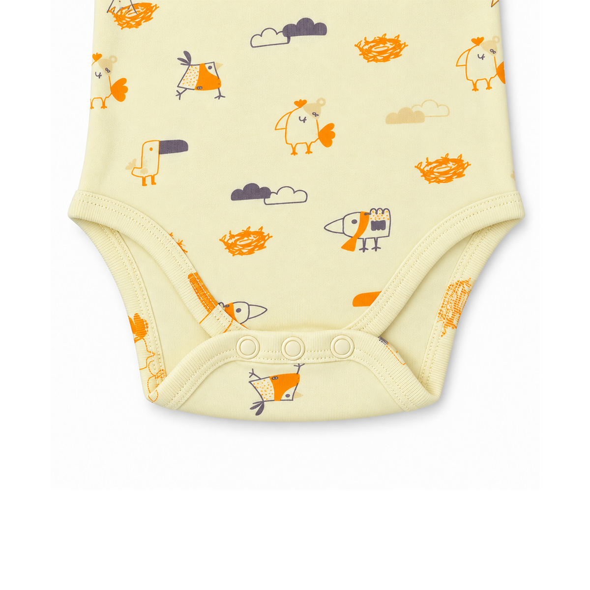 Short Sleeve Organic Baby Bodysuit 4 | Tiny Wings