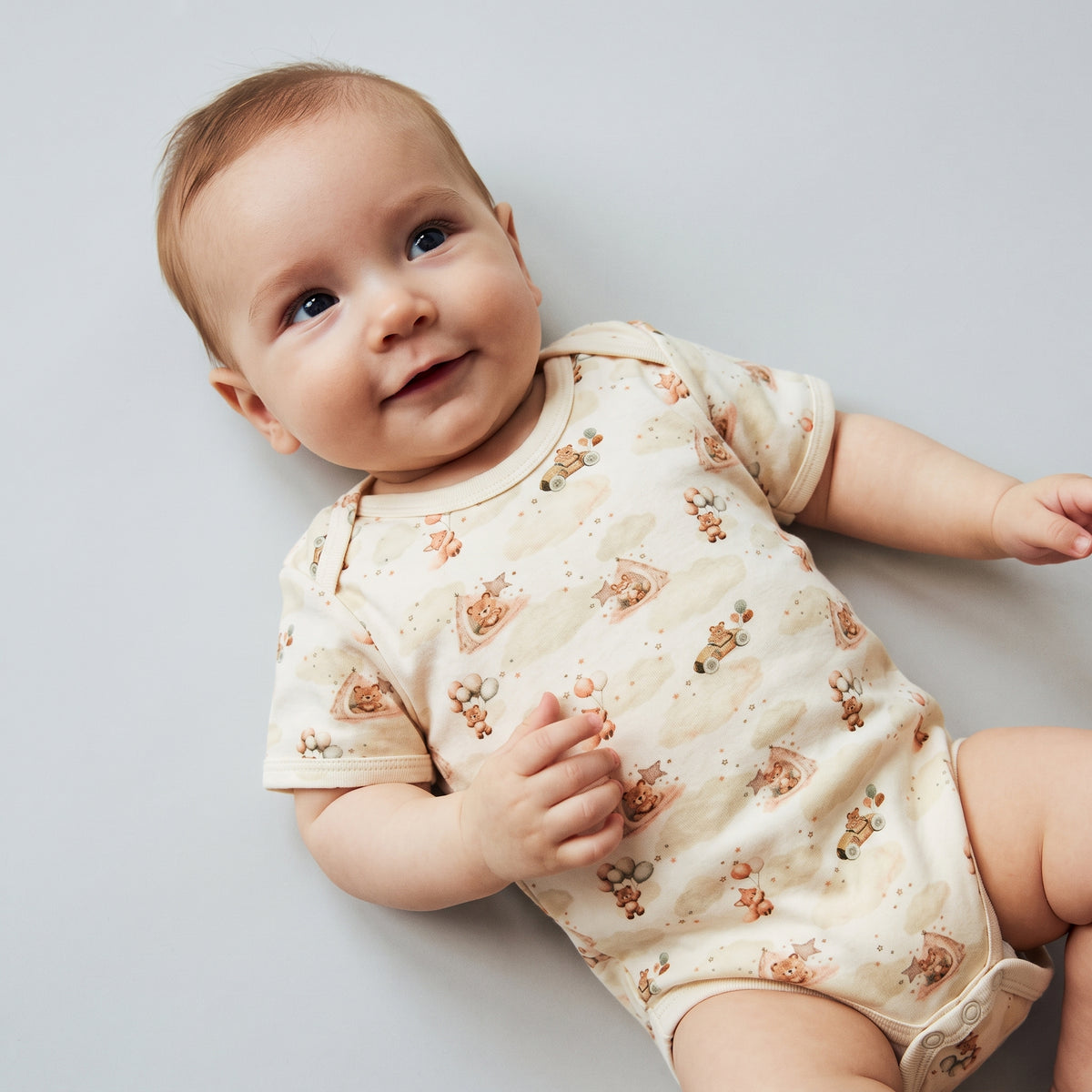 Short Sleeve Organic Baby Bodysuit lifestyle |  Cloudland Friends