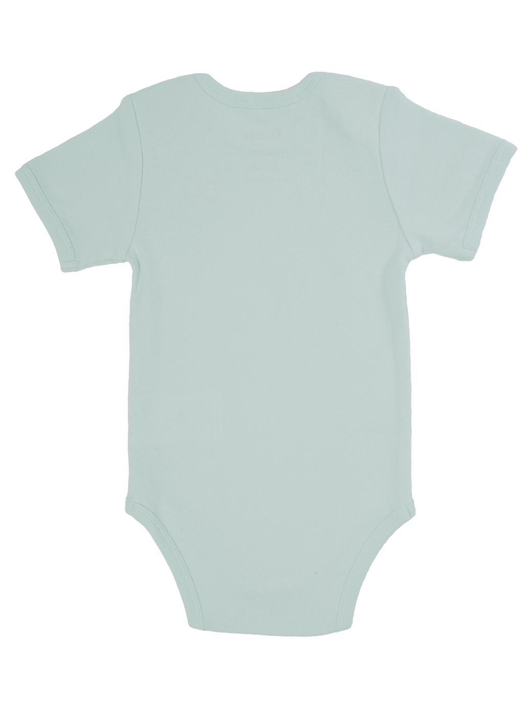 Short Sleeve Organic Baby Bodysuit back |  Sky Mist