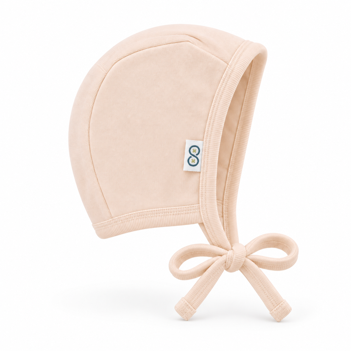 Tie Strap Bonnet front | Powder Rose