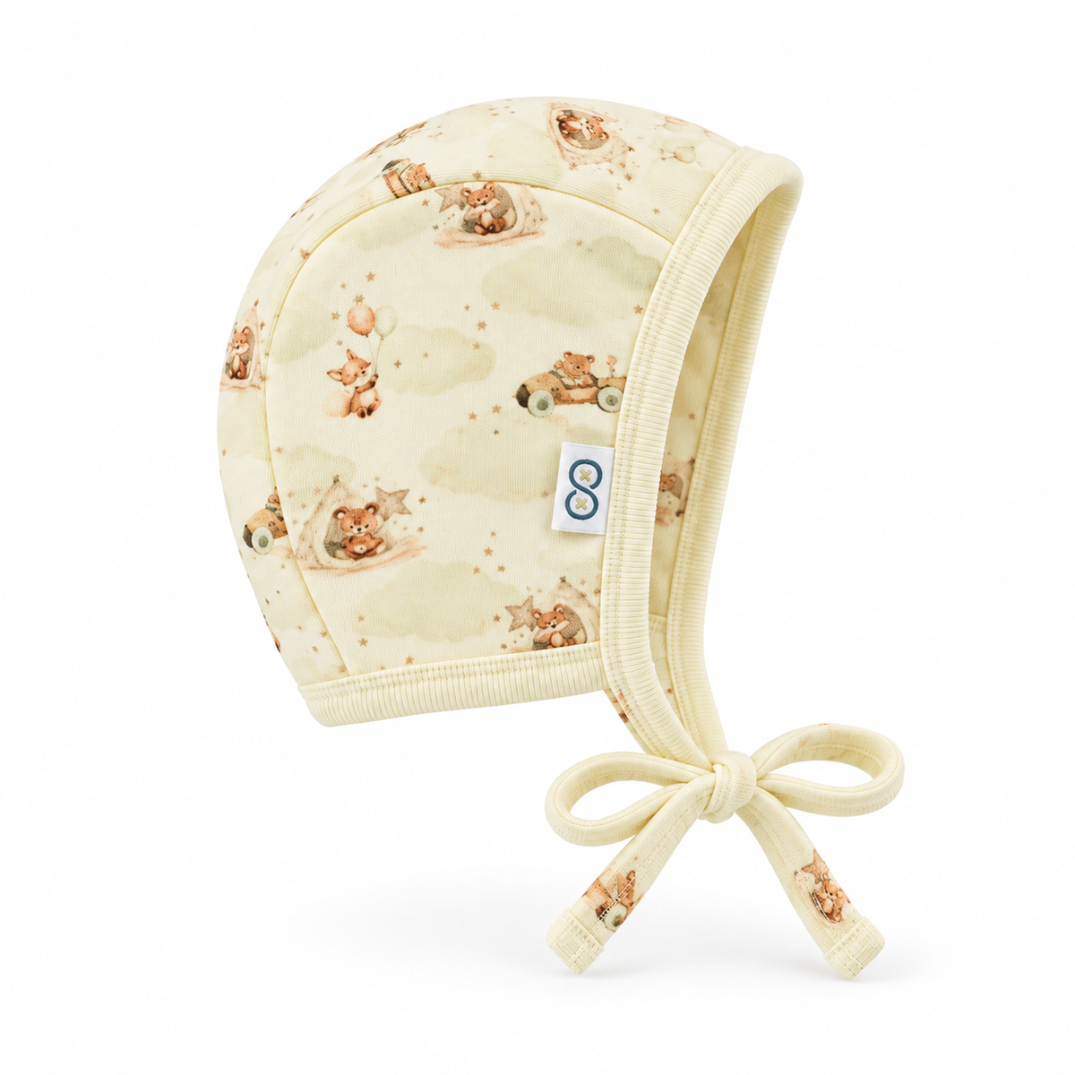 Tie Strap Bonnet front | Cloudland Friends