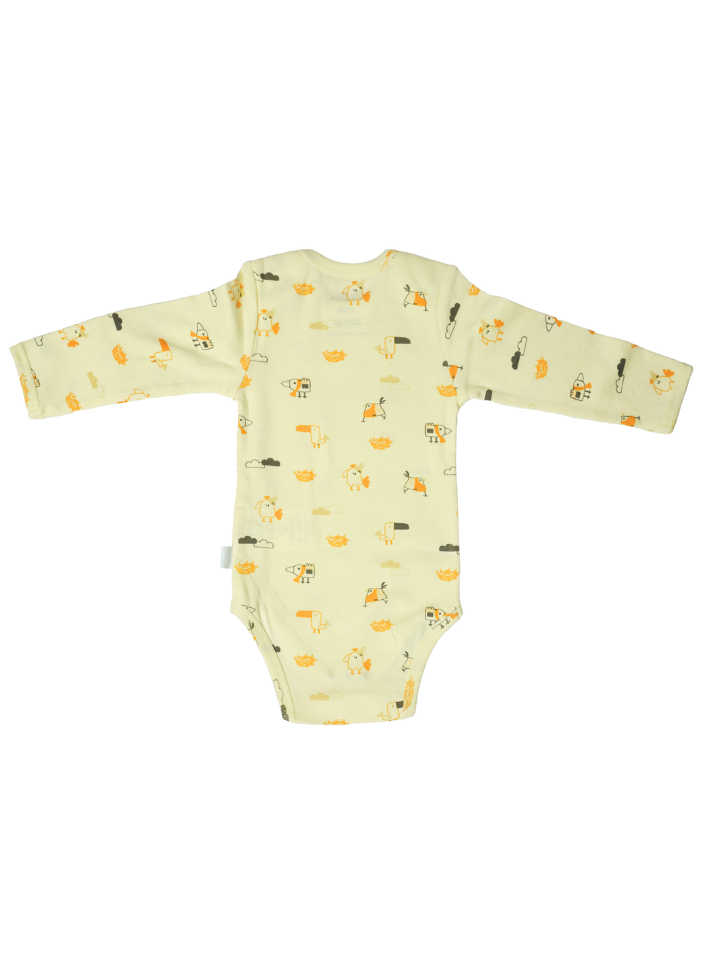 Long Sleeve Rib Bodysuit back | Tiny Wings