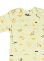 Long Sleeve Rib Bodysuit neck | Tiny Wings