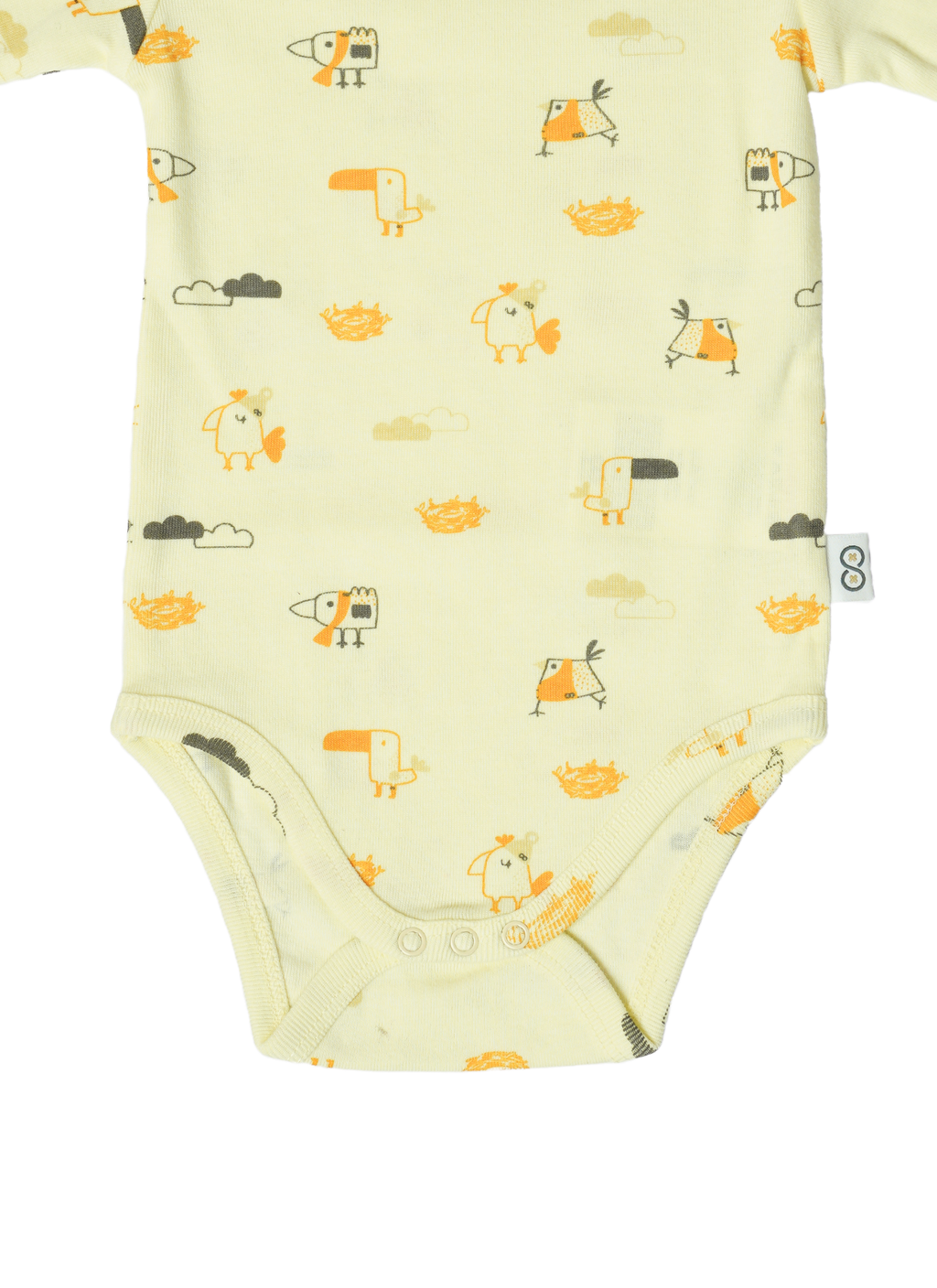 Long Sleeve Rib Bodysuit close snap | Tiny Wings