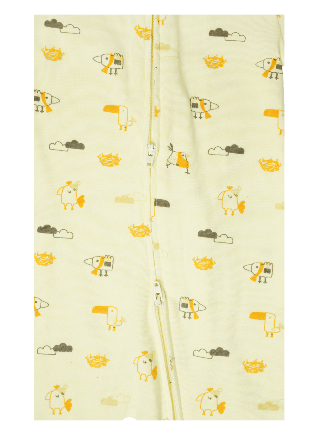 Long Sleeve Footed Zipsuit zip | Tiny Wings