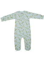 Long Sleeve Footed Zipsuit front | Woodland Trails