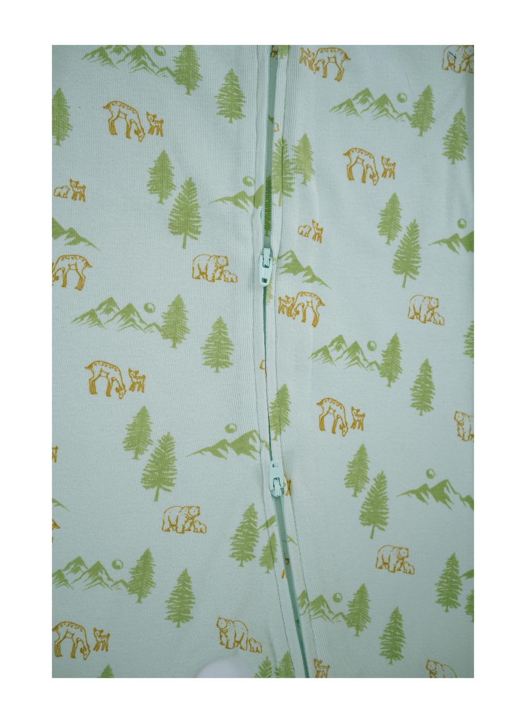 Long Sleeve Footed Zipsuit zip | Woodland Trails