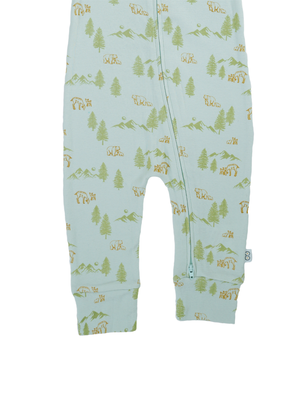 Long Sleeve Footless Zipsuit foot | Woodland Trails