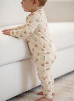 Long Sleeve Footless Zipsuit lifestyle | Cloudland Friends